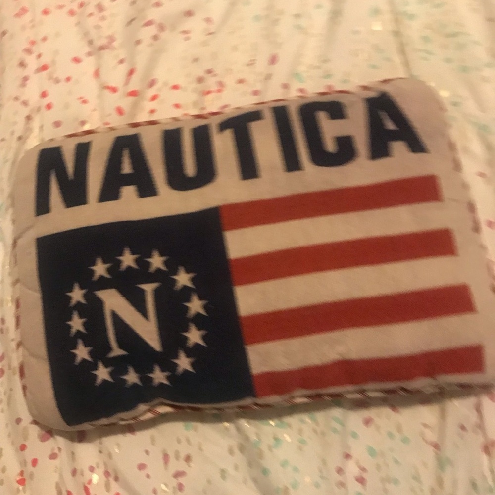Nautica Red and Blue Decorative Pillow​​